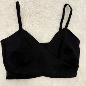 Sunday Best Black Strappy Crop Top